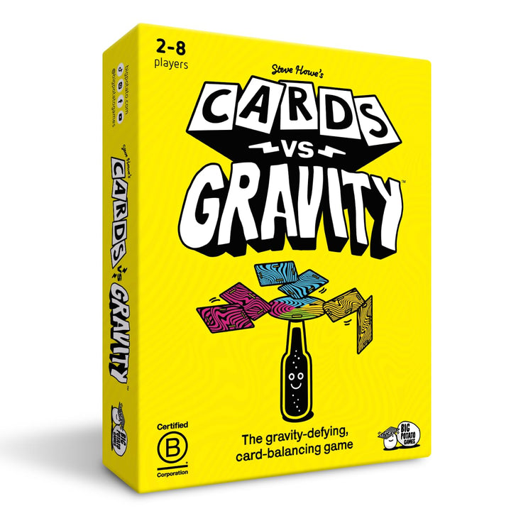 Big Potato Cards vs Gravity: The Gravity Defying, Kartenausgleichsspiel, lustiges Kartenspiel, 2 Spi