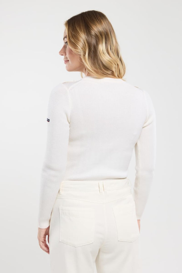 Armor Lux Damen Pull Marin Redon Femme Pullover 3XL Milk, 3XL Milk