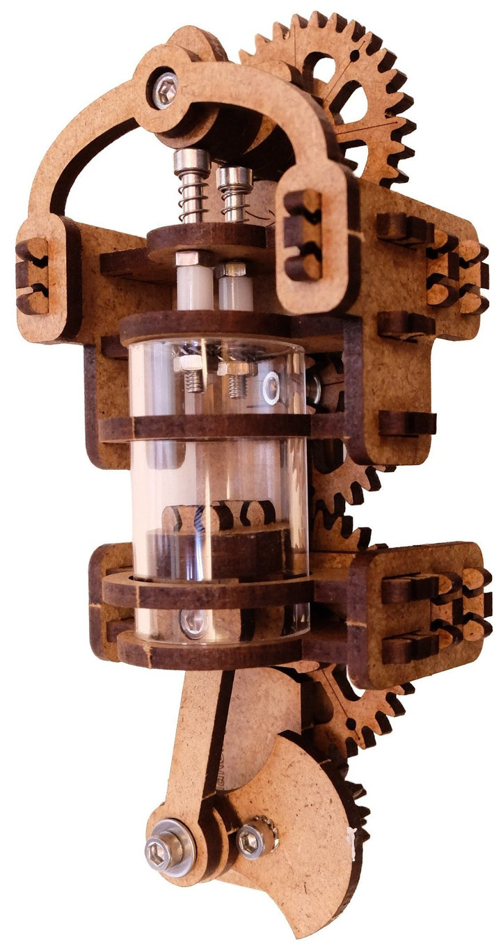 YouMake Viertaktmotor Holzbausatz - Klebefrei - Umweltfreundliche und Soziale Produktion aus Deutsch