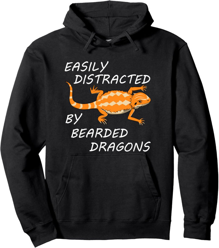 Ablenkung durch Bartagam Echse Reptilien Spruch Pullover Hoodie