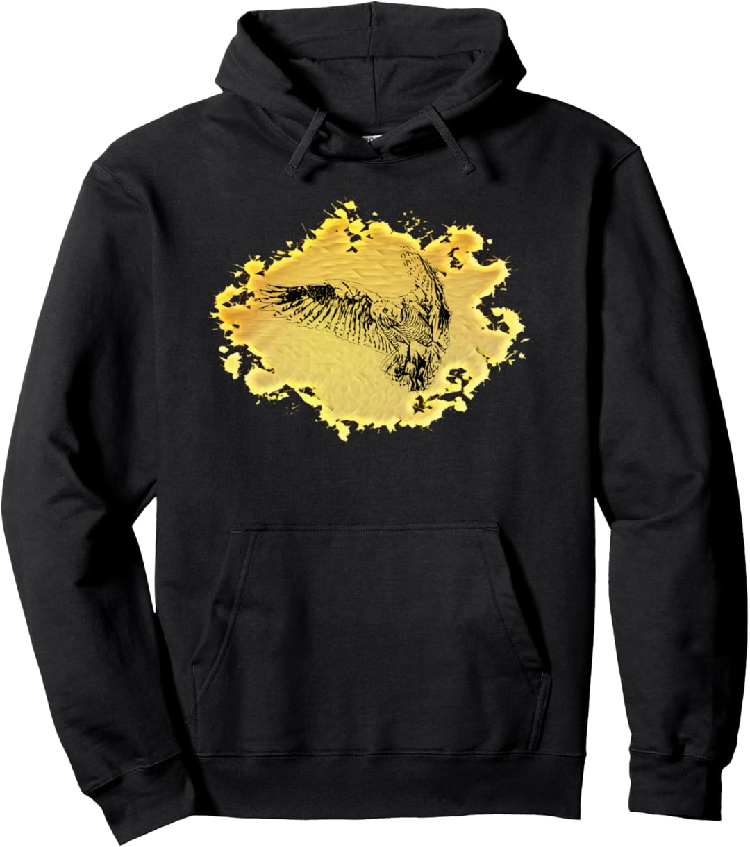 Eule Motiv Raubvogel Vögel Tiere Schnabel Krallen Eulen Pullover Hoodie