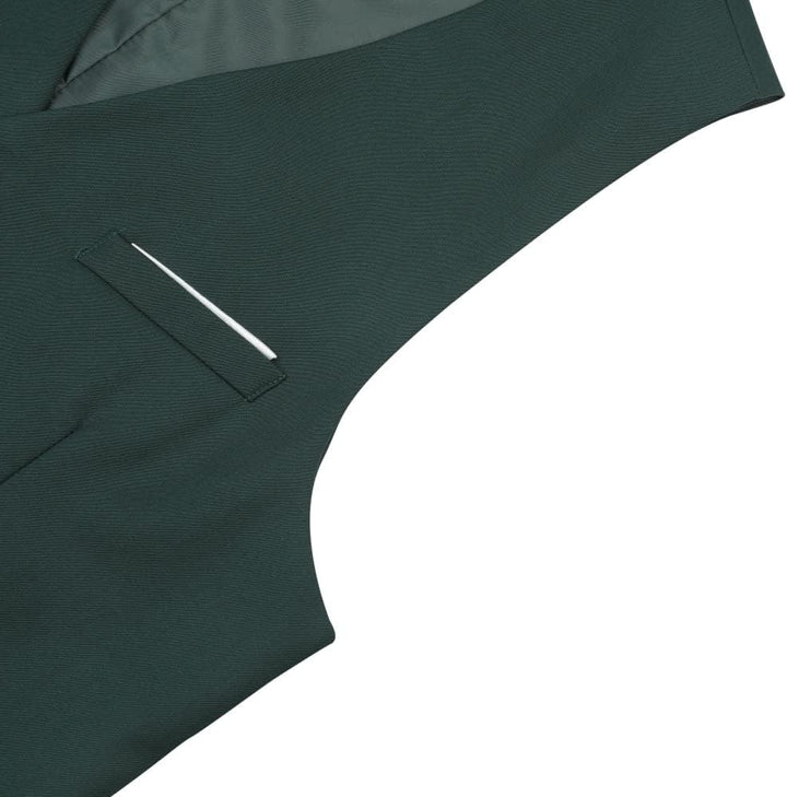 YOUTHUP Herren Weste Formell Slim Fit Anzugweste V-Ausschnitt Freizeit Gilet Herrenweste für Busines