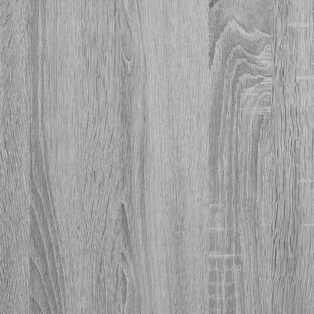 Schuhregal Grau Sonoma 80x30x98 cm Holzwerkstoff platzsparend schmal Organizer für Flur Eingangsbere
