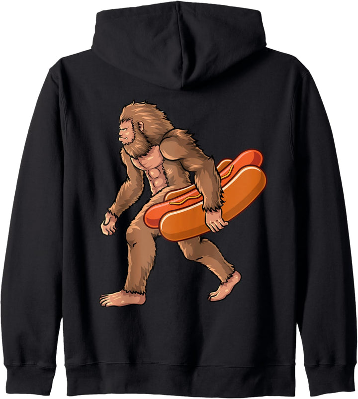 Bigfoot Hot Dog Kids Men Apparel Hotdog Big Foot Sasquatch Kapuzenjacke