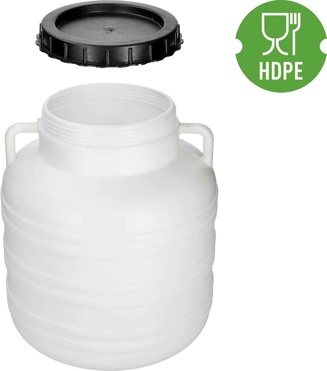 BROWIN Fass 20 Liter 360130 | Kunststofffass, Lebensmittelfass, Tonne, Wasserfass, Futtertonne, Gepä