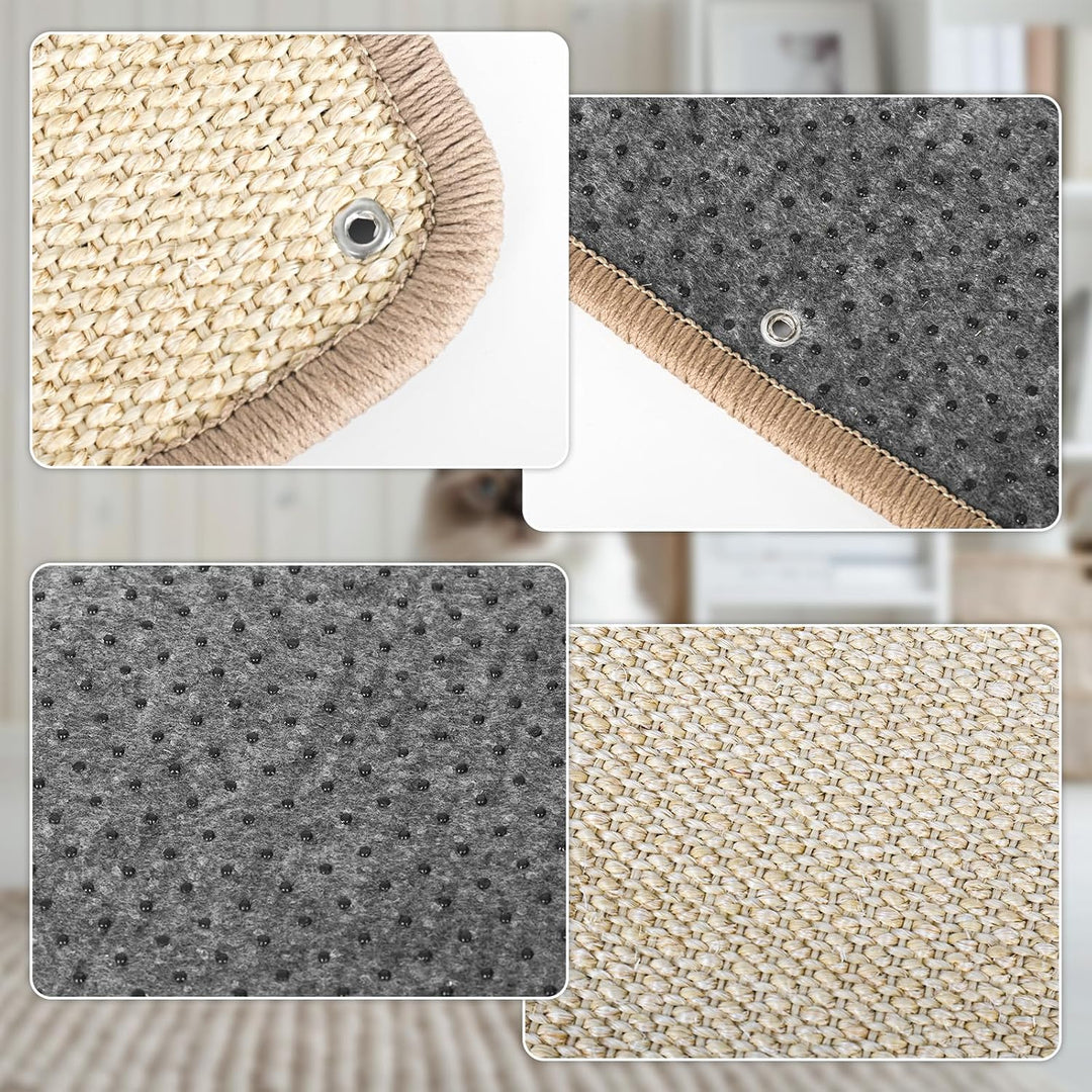 Kratzmatte Katze Sisal Teppich - 40x100 cm Selbstklebende Kratzschutzmatte Kratzschutz für Sofa Möbe