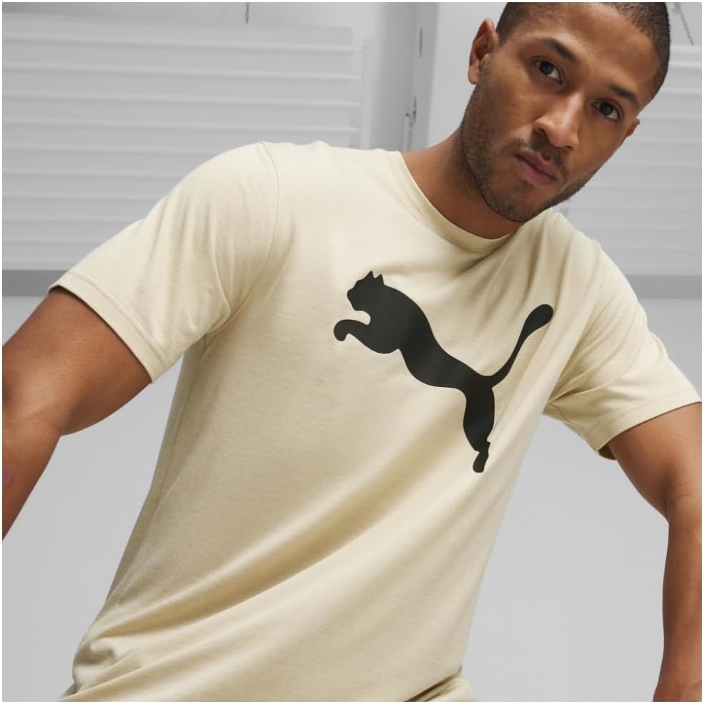 PUMA Herren Train Fav Heather Cat Tee T-Shirt S Putty Heather, S Putty Heather