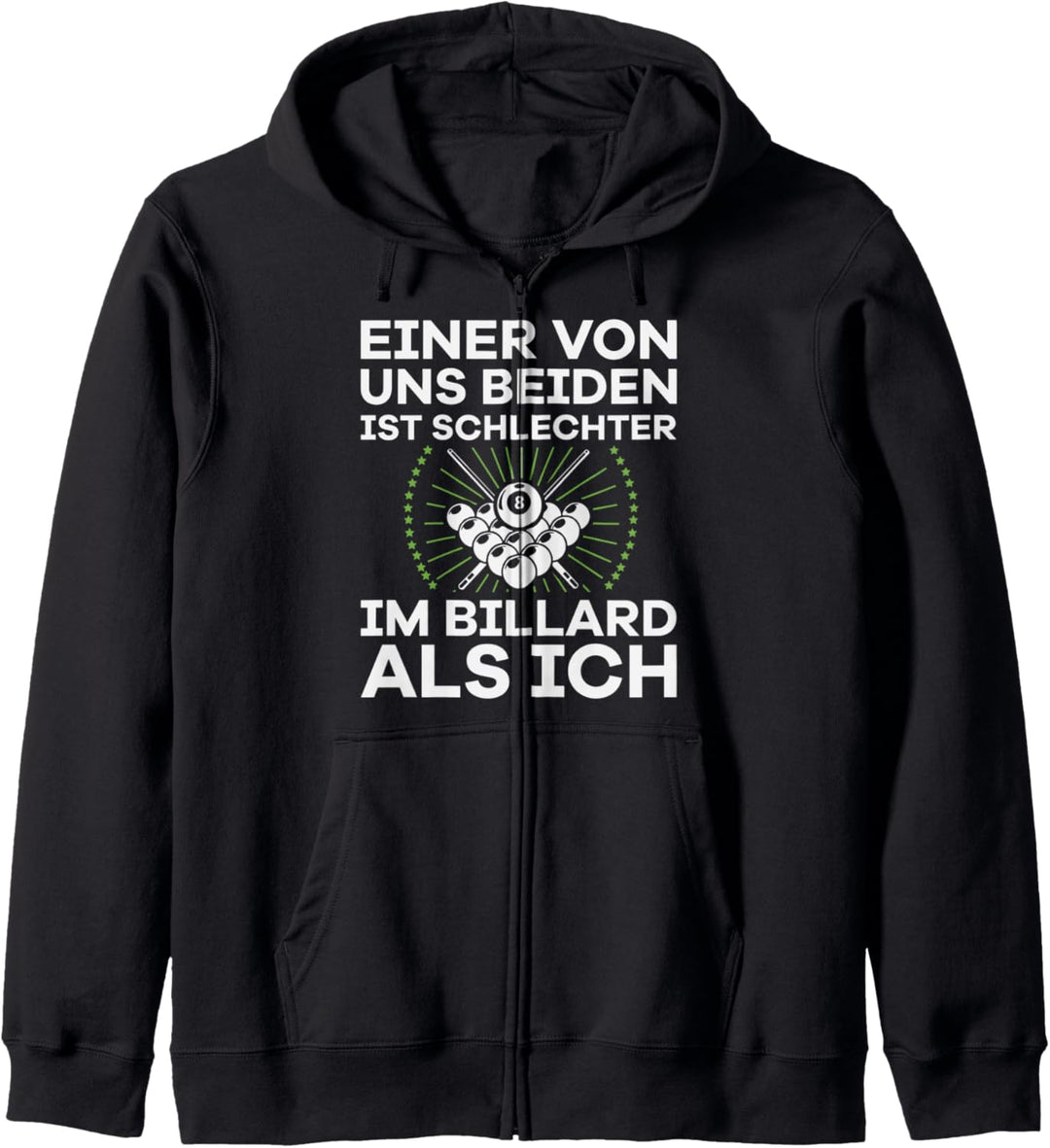Lustiges Billard-Spieler Geschenk Pool Sprüche Kapuzenjacke