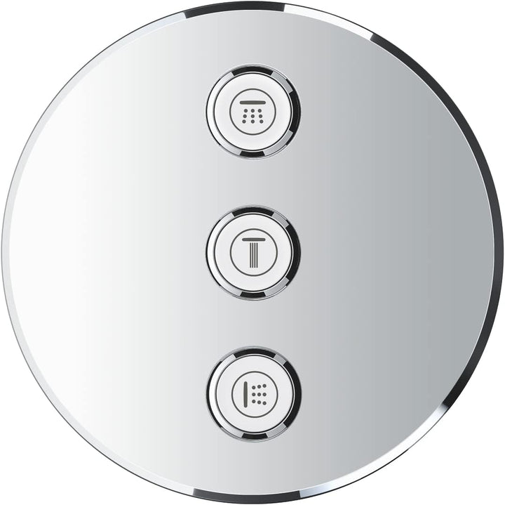 GROHE Grohtherm SmartControl | Brause- &amp; Duschsystem - Thermostaterweiterung mit 3-fach Unterputzven