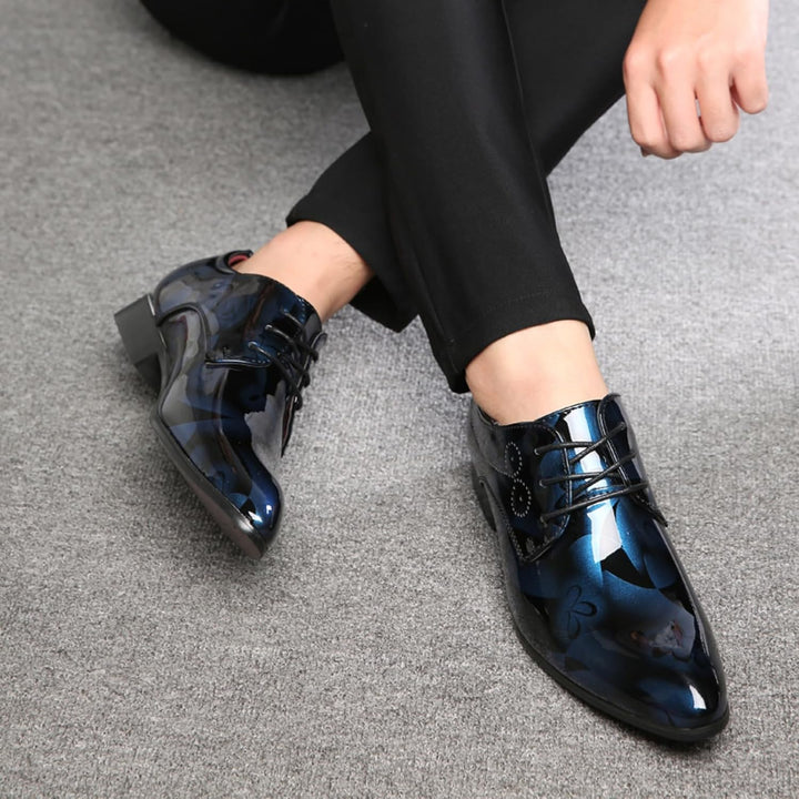 Anzugschuhe Herren Oxford Derby Schuhe Brogues Lederschuhe Hochzeitsschuhe Schnürhalbschuhe Klassisc