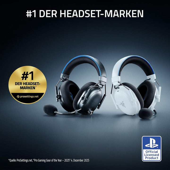 Razer BlackShark V3 Pro für PlayStation – Kabelloses E-Sport-Headset mit aktiver Geräuschunterdrücku
