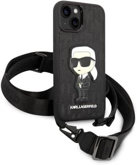 KARL LAGERFELD KLHCP14MSTKMK Hülle für iPhone 14 Plus 6,7" Schwarz hardcase Mono