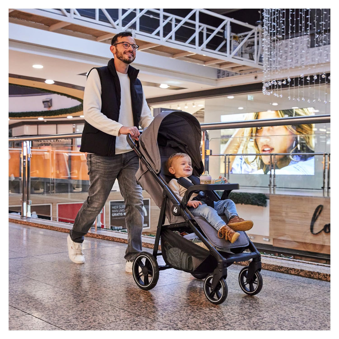 hauck Buggy Shop N Care für Kinder ab Geburt bis 22 kg mit Liegefunktion, Getränkehalter und Snack T