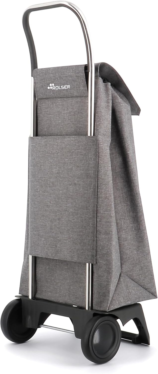 Einkaufstrolley Rolser Jet Tweed Joy 2 Räder - Grau 2 Räder Grau, 2 Räder Grau