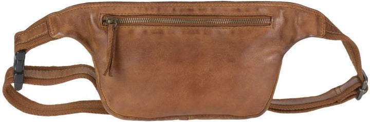 Bear Design Bauchtasche Gürteltasche Herren Damen Leder lässig modern Cognac auch Crossover zu trage