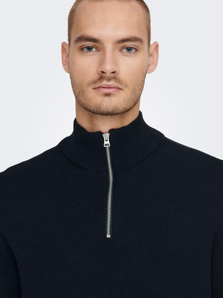 ONLY &amp; SONS Herren Pullover L Dark Navy, L Dark Navy