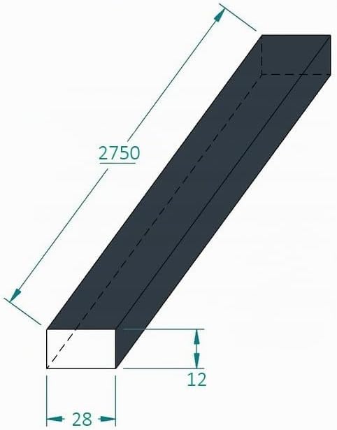 Akustikpaneele 1,228m² - 275cm x 46cm x 1.8cm - | Akustikpaneel | Lamellenverkleidung | Wandverkleid