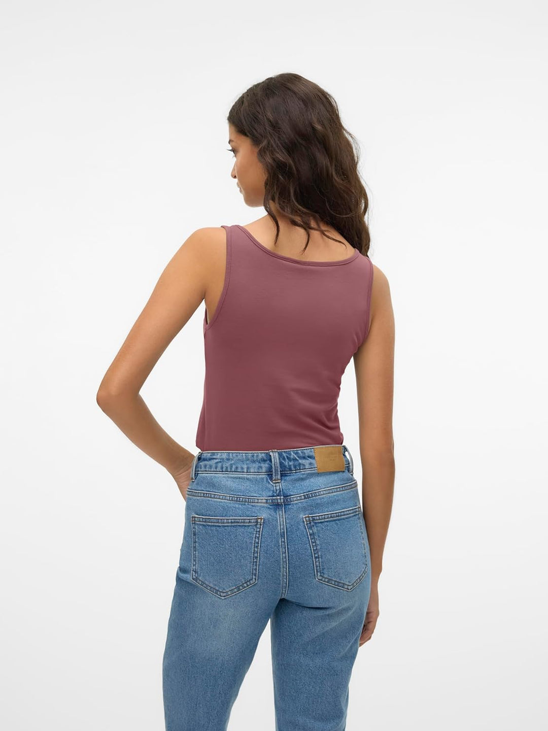 VERO MODA Damen VMMAXI My Soft Long Tank TOP GA S Gelb/Rosa/Grün (1x Chai Tea/ 1x Rose Brown/ 1x Nor