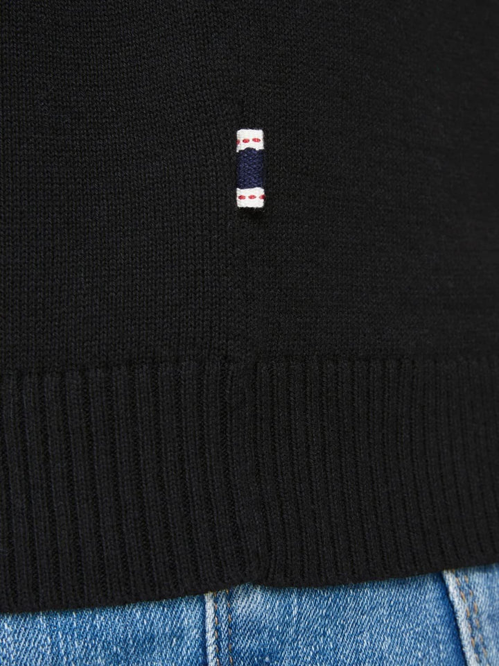 JACK &amp; JONES Herren Strickpullover Rundhalspullover JJEEMIL Knit Crew Neck S Black2, S Black2