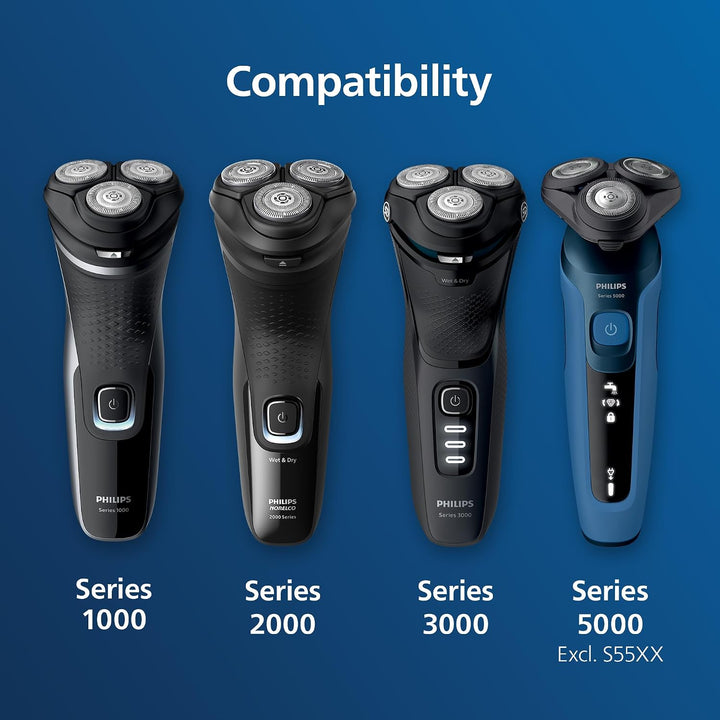 Philips Norelco Original SH30/52 Scherköpfe kompatibel mit Norelco Shaver Series 1000, 2000, 3000 un
