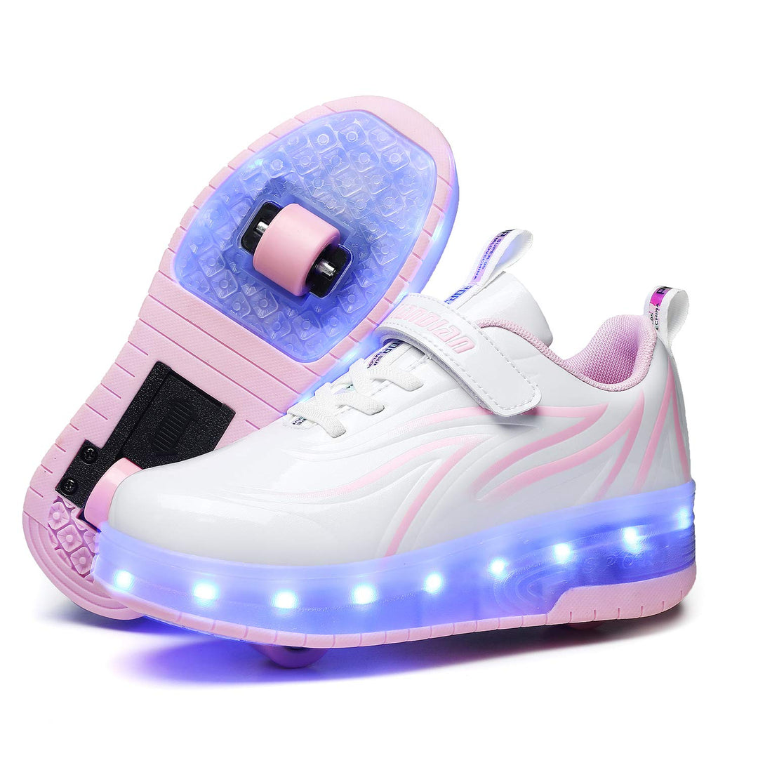 Schuhe mit Rollen für Mädchen und Jungen Kinder Roller Schuhe Farbwechsel Led Shoes with Wheels Kind