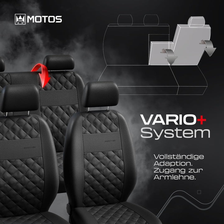 MOTOS Universal-Sitzbezüge Auto für Suzuki Jimny Autositzbezüge mit aktivem Airbag-System, dreilagig