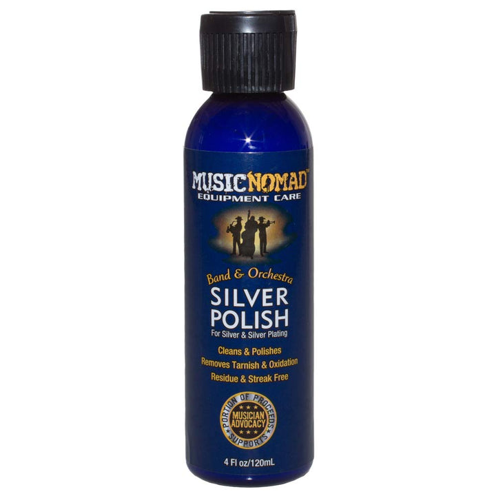 MusicNomad MN701 Silver Polish for Silver &amp; Silver-Plated Instruments, 4 oz