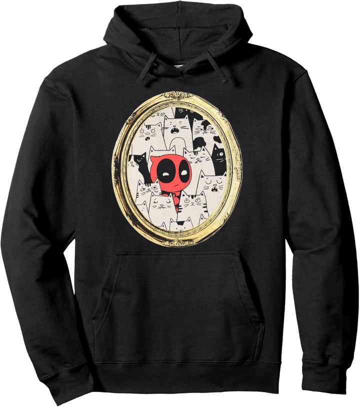 Marvel Deadpool Cat Rule Everything Around Me Pullover Hoodie