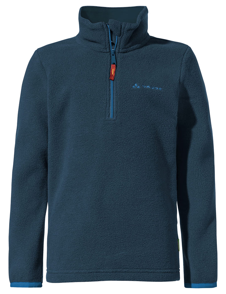 VAUDE Kinder Pulex Half Zip Pullover Kapuzenpullover Hoodie 122-128 Dark Sea, 122-128 Dark Sea