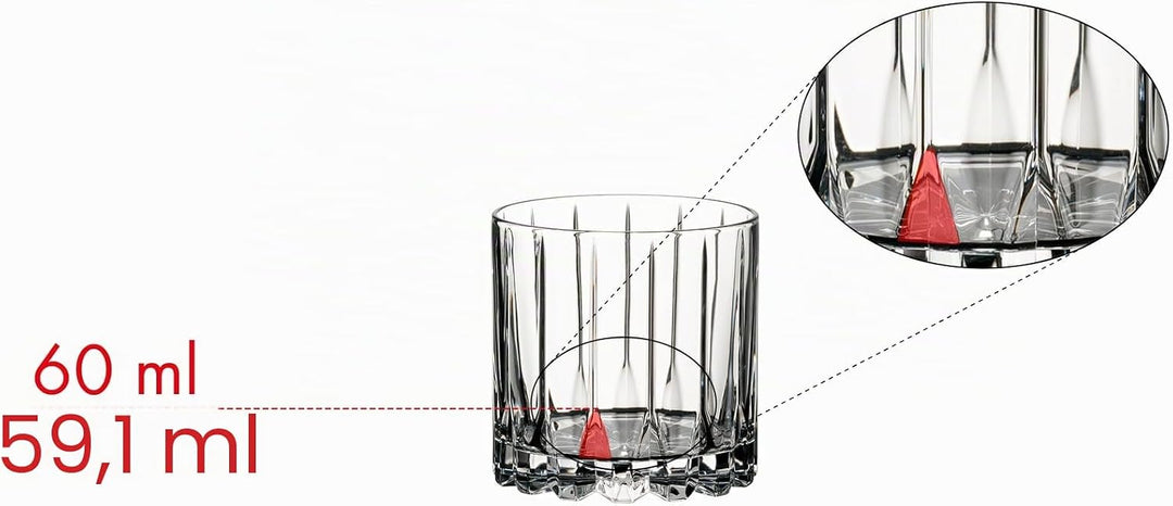 RIEDEL Drink-Specific Glassware Rocks Glas, 255 ml, 2 Stück, transparent Felsen, Felsen