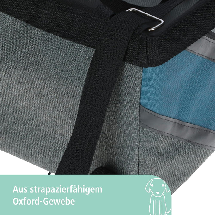Fahrradtasche Vacation 38x29x25cm, grau/blau