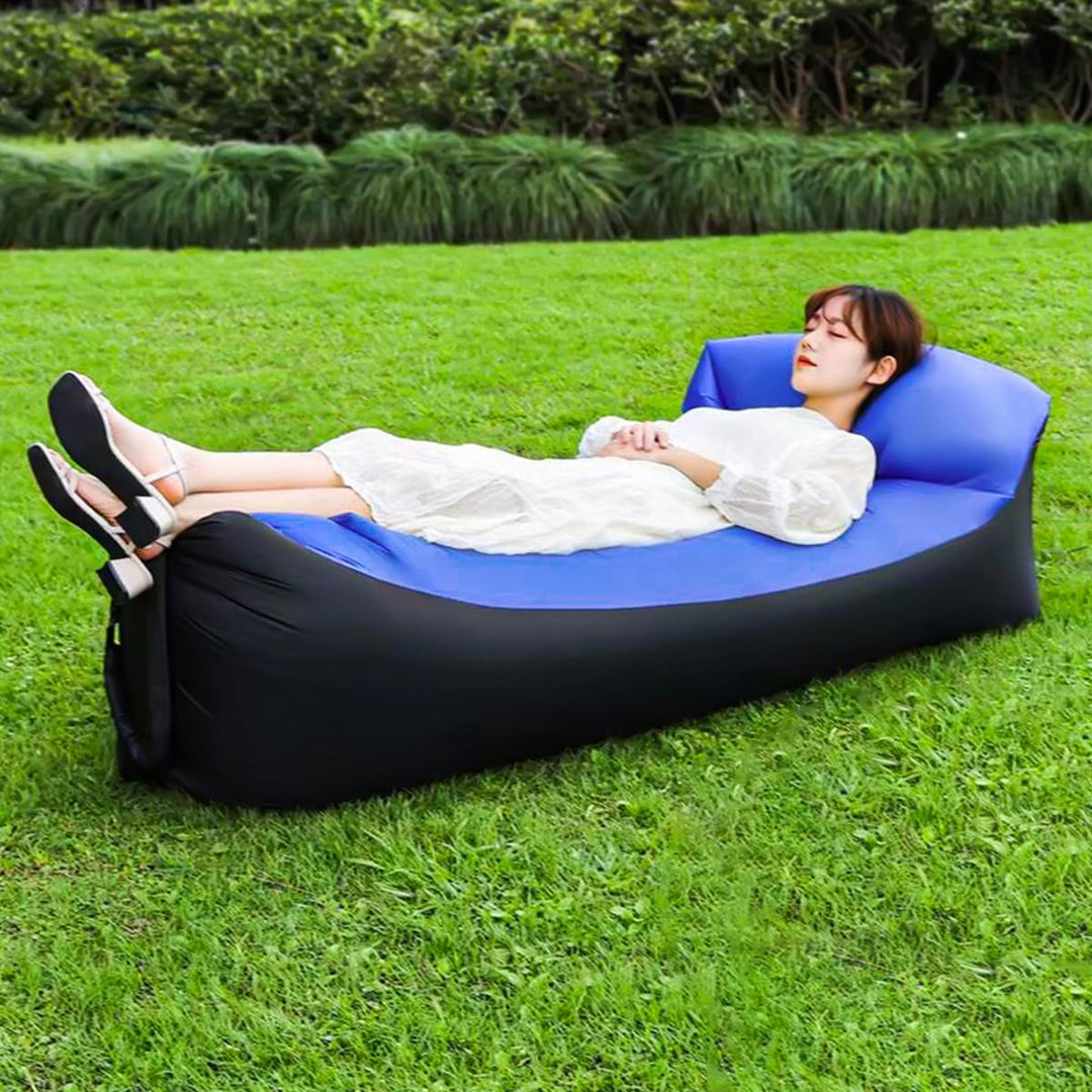 WANGCL Aufblasbares Sofa, tragbares Campingsofa, 240 x 75 cm, für Camping, Hinterhof, Pool, Strandpa