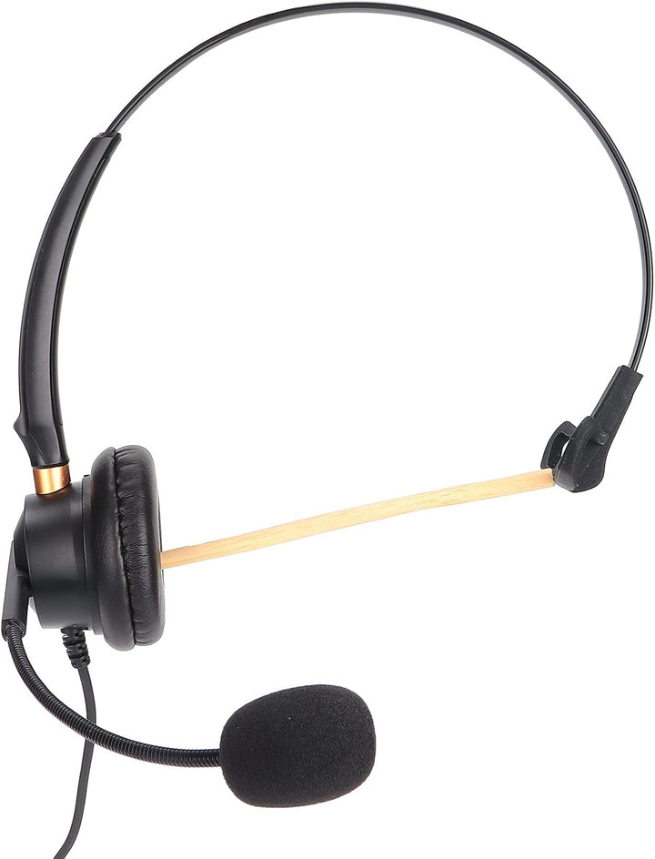 Business-Headset mit Mikrofon und Einstellbarer Lautstärke für Festnetz- oder Schnurlose Dect-Telefo