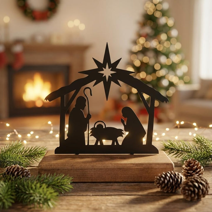 Kapaga - Weihnachtskrippe - Weihnachten - Krippe - Schmuck Schwarz 2, Schwarz 2