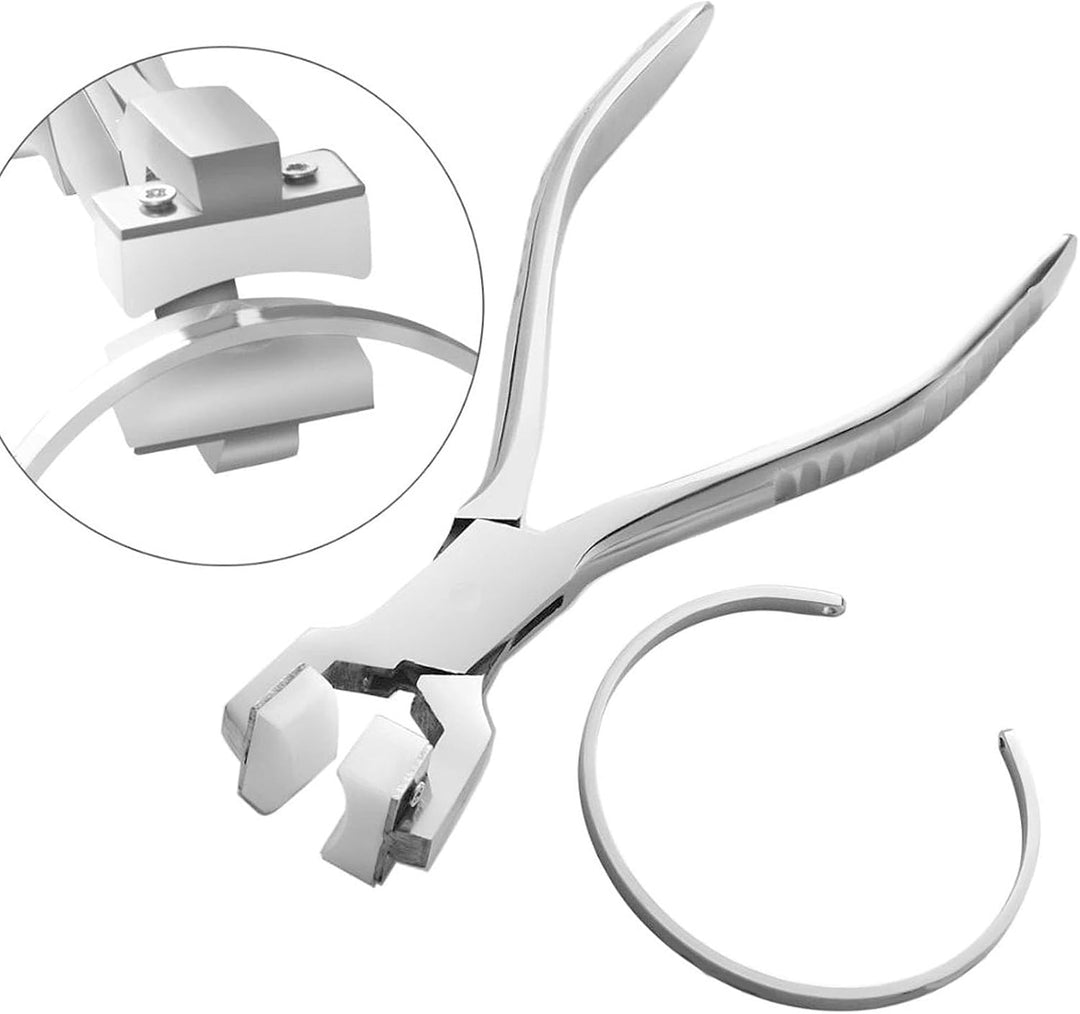 Jenngaoo 2 Stück Armband-Biegemaschine Edelstahl Biegezange