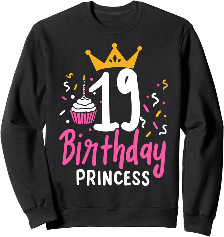 19. Geburtstag Frauen Mädchen Sweatshirt