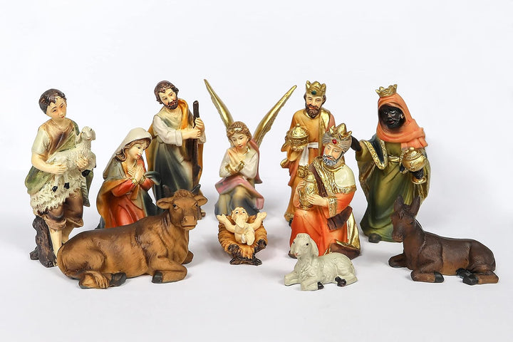 Weihnachtskrippe Krippe Krippenstall (W27+9cm Figuren) Weihnachten Weihnachtskrippen Krippenfiguren