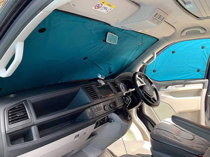 Doppelseitige Innenthermoblenden für den Mercedes Citan (Baujahr 2012 -Date) Frontset mit Ausschnitt