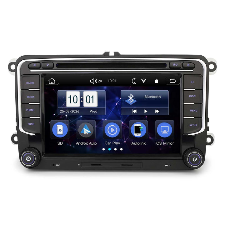 Erisin 9 Zoll 8-Kern 4GB RAM+64GB ROM Android 14 Autoradio Bluetooth mit GPS Navigation Für Skoda Oc