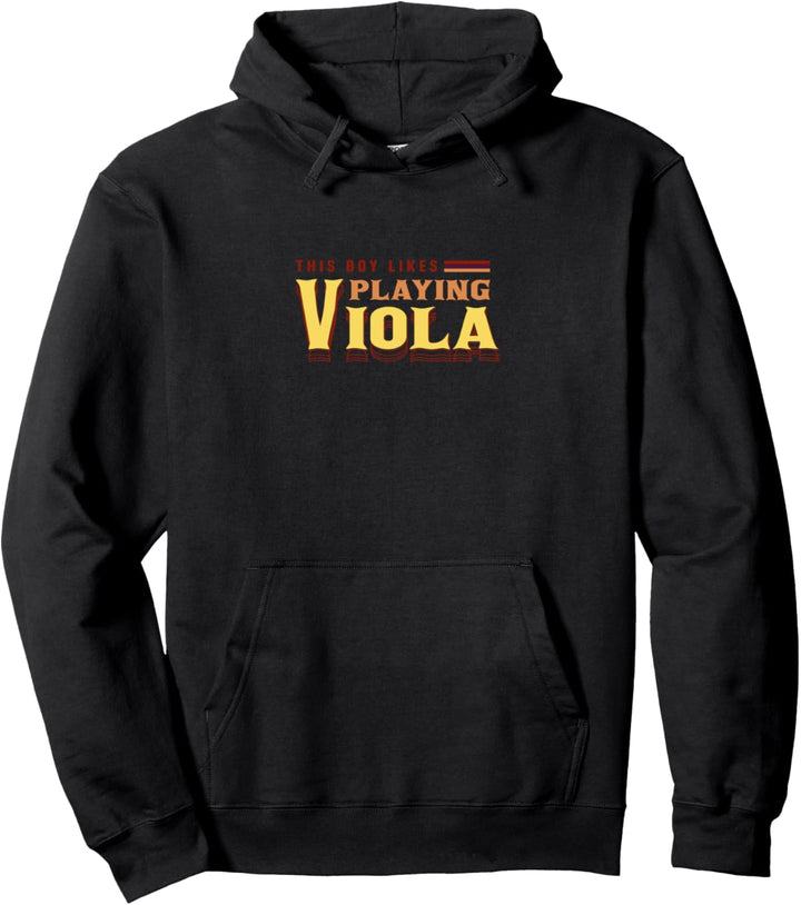 Boy Likes spielt Viola Orchestra Musik Violist Pullover Hoodie