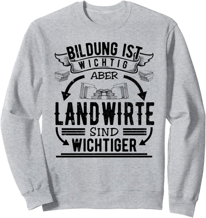 Lustiger Landwirt Spruch Bauer Landwirtschaft Systemrelevant Sweatshirt