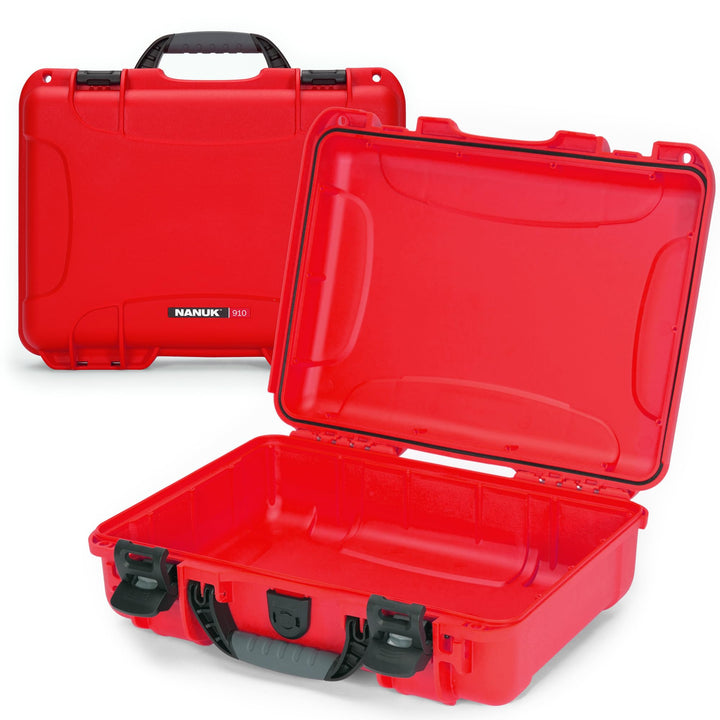Nanuk 910 Wasserdichter Hartschalenkoffer leer - Rot Rot leer Hülle, Rot leer Hülle