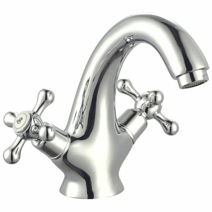 Rousseau 4056674 Beverley Mischbatterie/Wasserhahn, für Waschbecken, verchromt