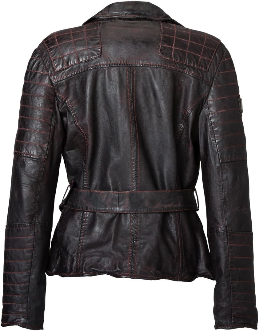 Maze Damen Lederjacke Valbom bordeaux M Rot, M Rot