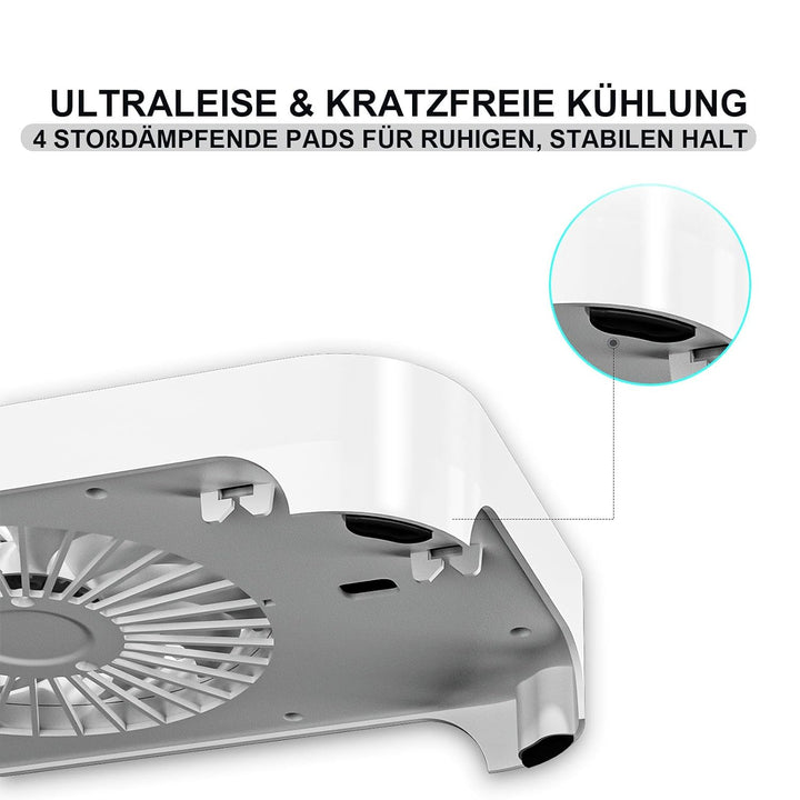 X3-V2 Router-Kühler, 140 mm USB-Lüfter mit 3 Stufen, Weiss