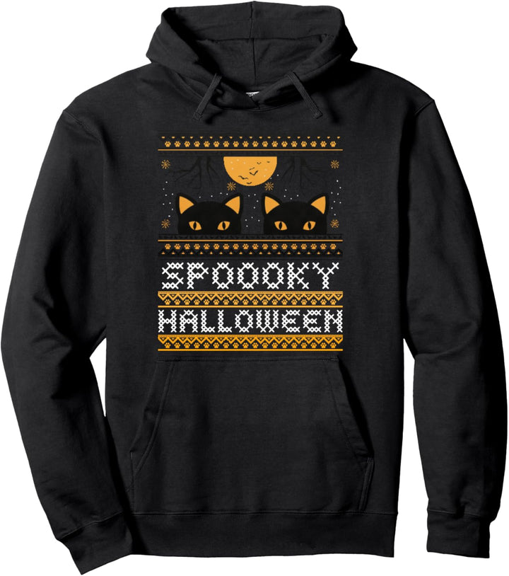 Spooky Halloween Cats lustiges Kostüm Pullover Hoodie