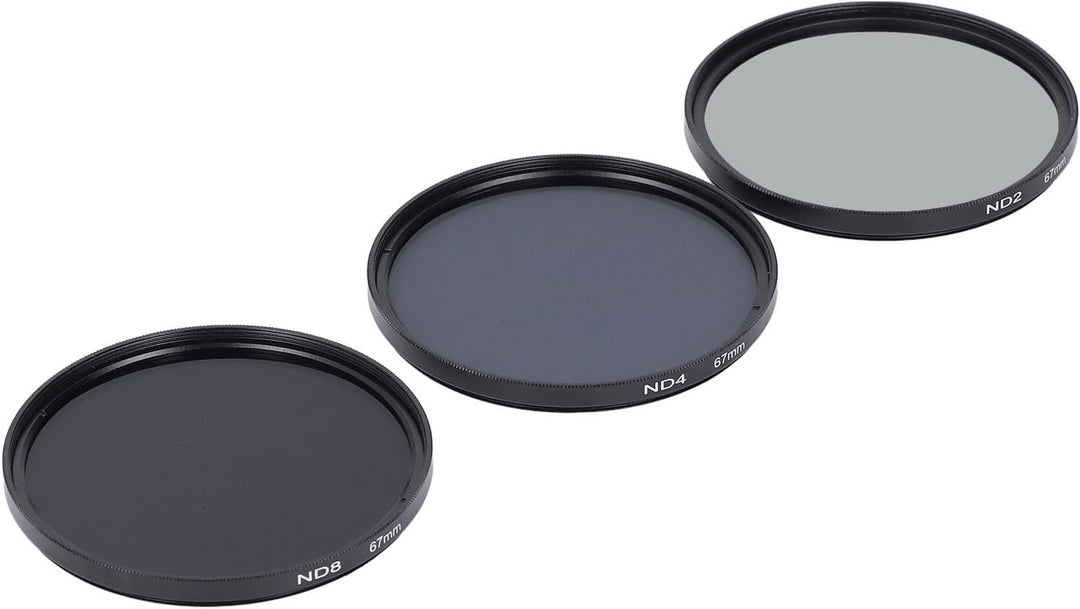 ciciglow ND-Filterset, mit ND2-Filter, ND4-Filter und ND8-Filter, HD-Mehrschichtbeschichtung, Anti-Ü