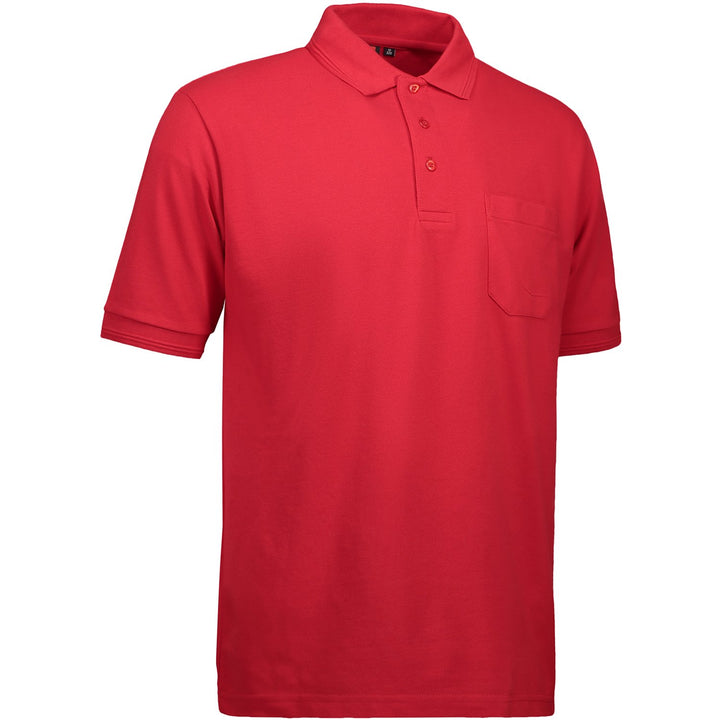 Pionier 41075-3XL Poloshirt "320 Pro Wear" mit Tasche Grösse in Rot, 3XL