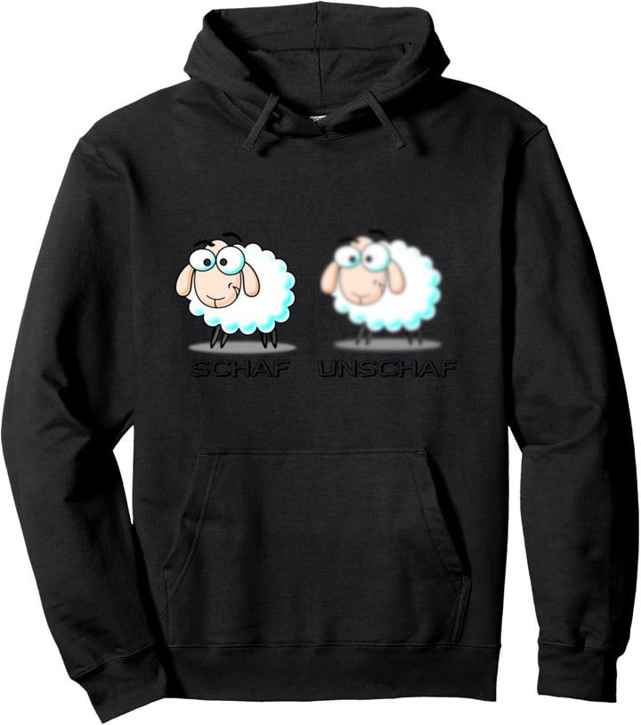 lustige Schafe schaf unschaf Wortspiel witzig Pullover Hoodie