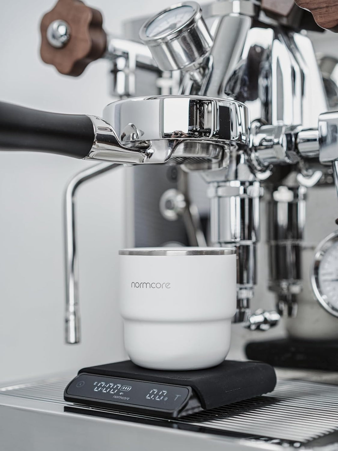 Normcore Taschenwaage V3, Espressowaage, Barista-Waage mit Timer, Gehäuse aus eloxiertem Aluminium m